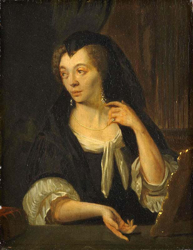 Anna de Hooghe fourth wife of Ludolf Bakhuizen